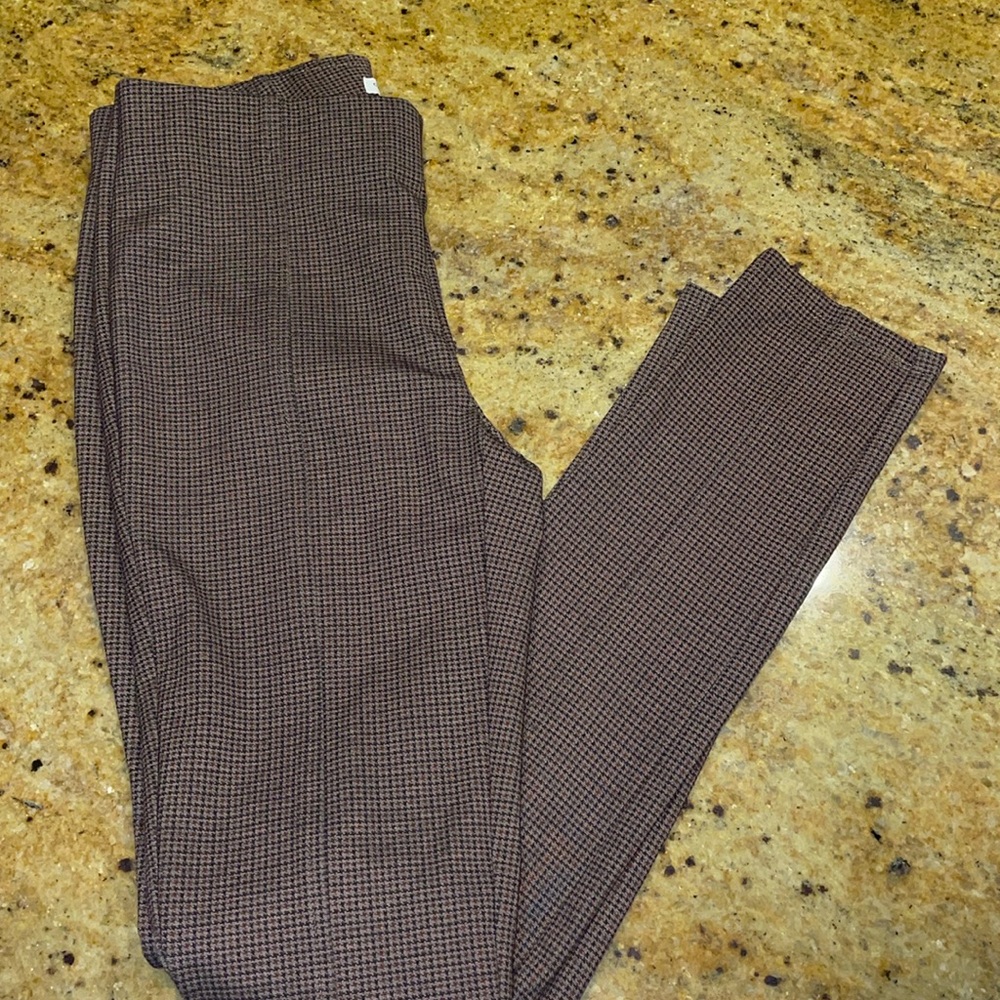 Carolina Belle Montreal pullon Pants Stretch Brown Burgundy size 4(